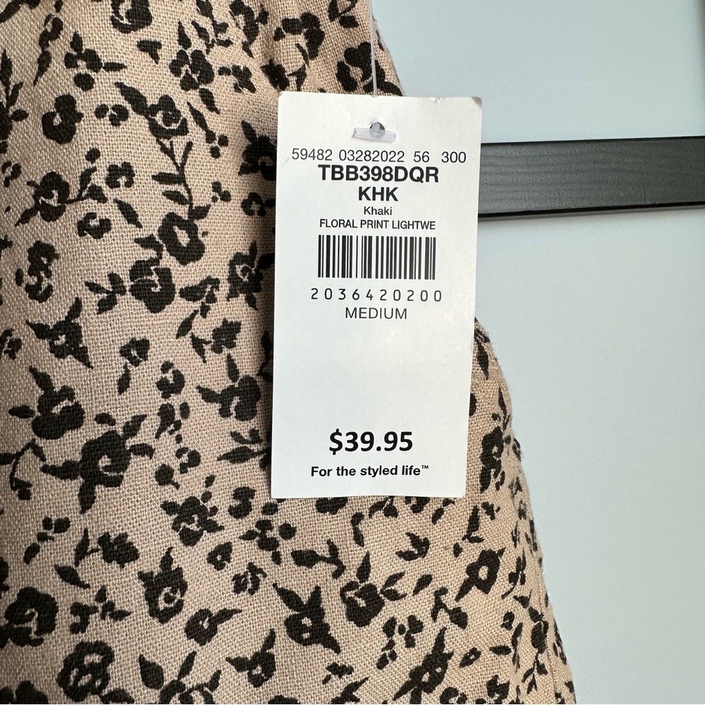 NWT Daytrip Woven Floral Jogger Buckle Spring Fashion Style Pants Sz Medium - Picture 7 of 12